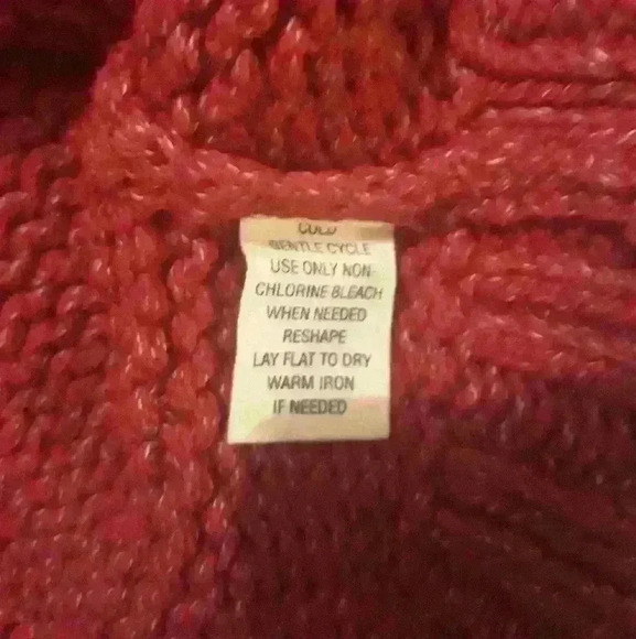 American Eagle v neck trendy cotton style casual burgundy long sleeve sweater XL - Picture 5 of 5